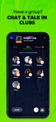 chat and talk in clubs